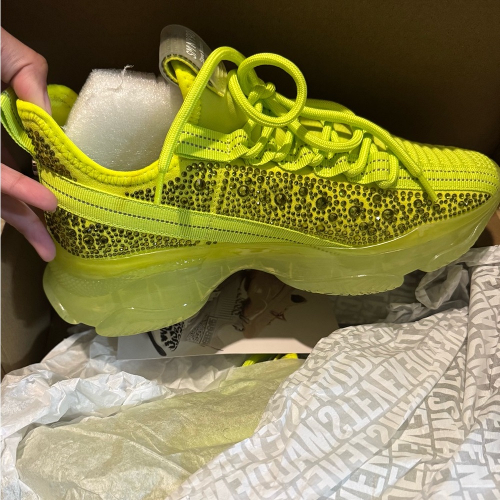 Steve Madden Neon Yellow Sneakers
